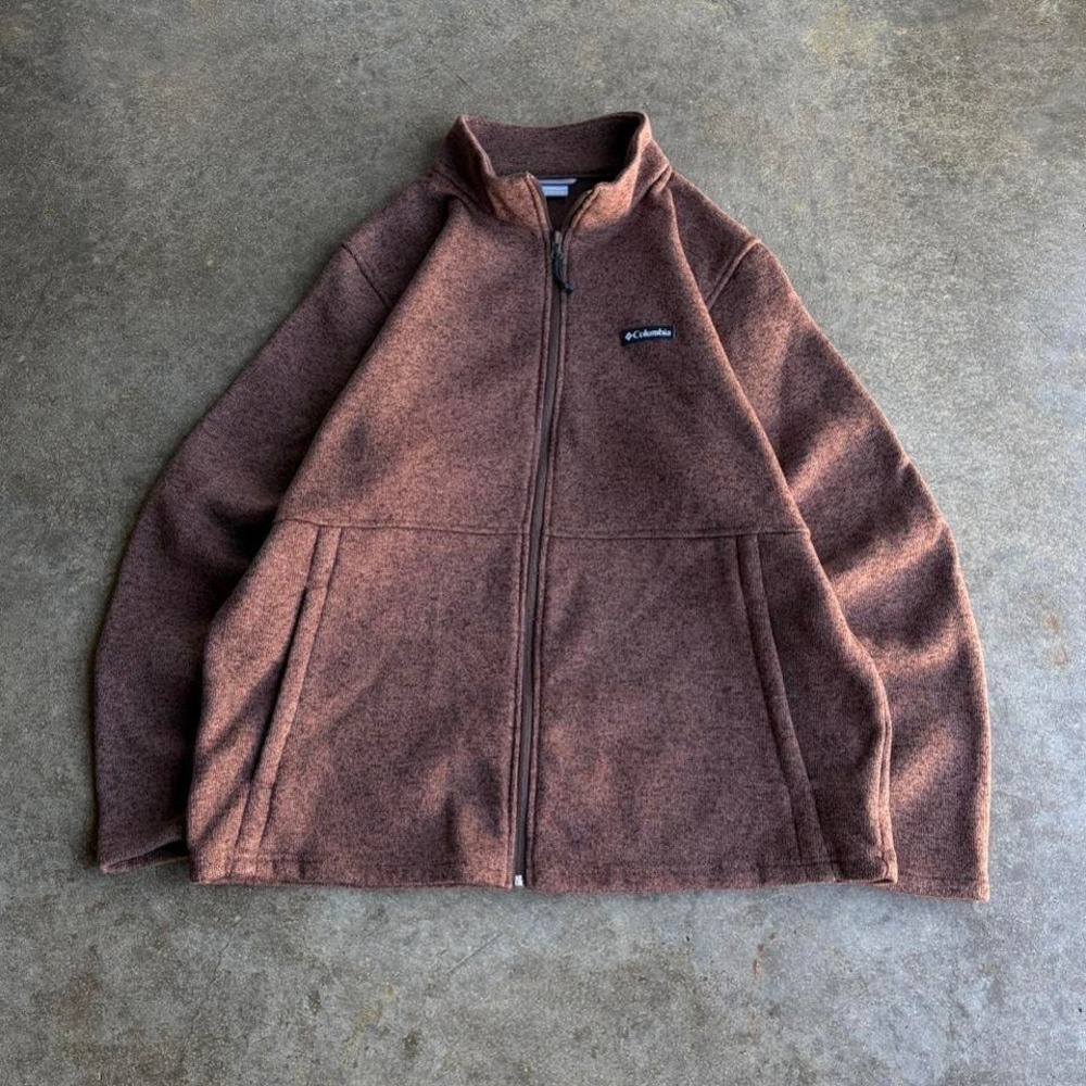 2000s columbia earthtone zip up‎